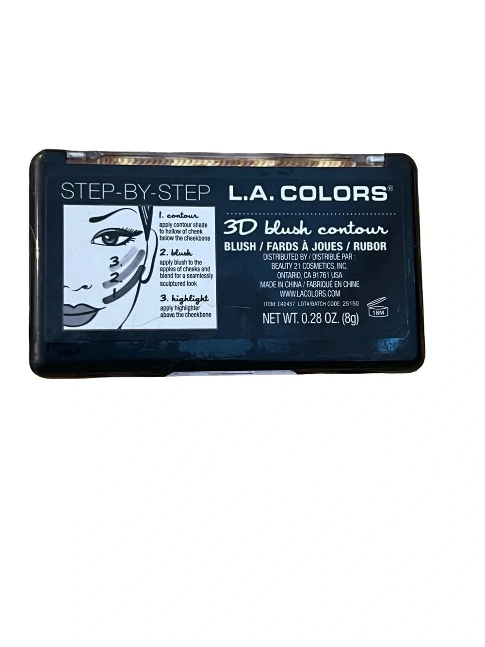 L.A. Colors 3D Blush Contour Palette - Pink FINAL PRICE DROP